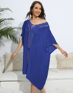 Women Blouse Women Clothing Crochet Stitching Loose Dress Beach Bikini Cover up Bella Mia