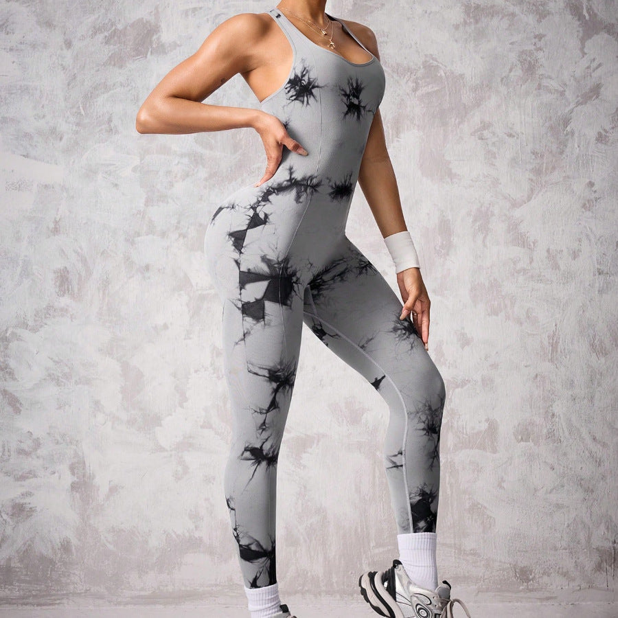 Beauty Back Skinny Yoga Clothes Seamless Tight Package One Piece Clothes Running Fitness Jumpsuit Bella Mia