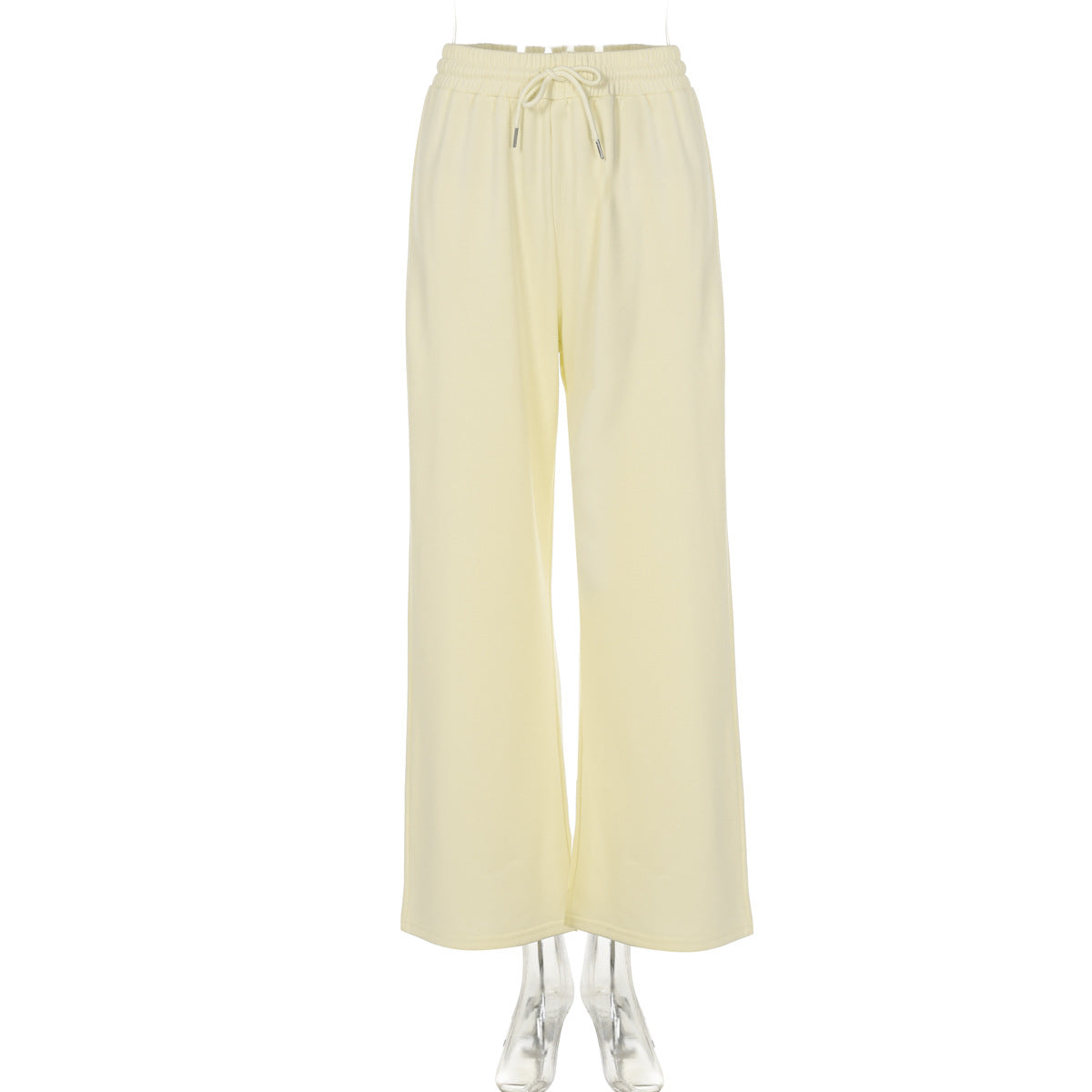 Women Wear Autumn Casual Loose Drawstring Tight Waist Solid Color Trousers Bella Mia