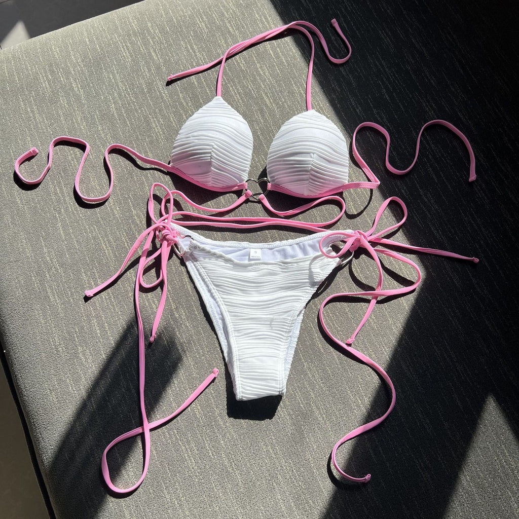Sexy Love Drawstring Strap Hard Cup Bikini Swimsuit Bella Mia