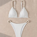 Ladies Sexy Bikini Special Fabric Pearl Accessories Bikini Swimsuit Bella Mia