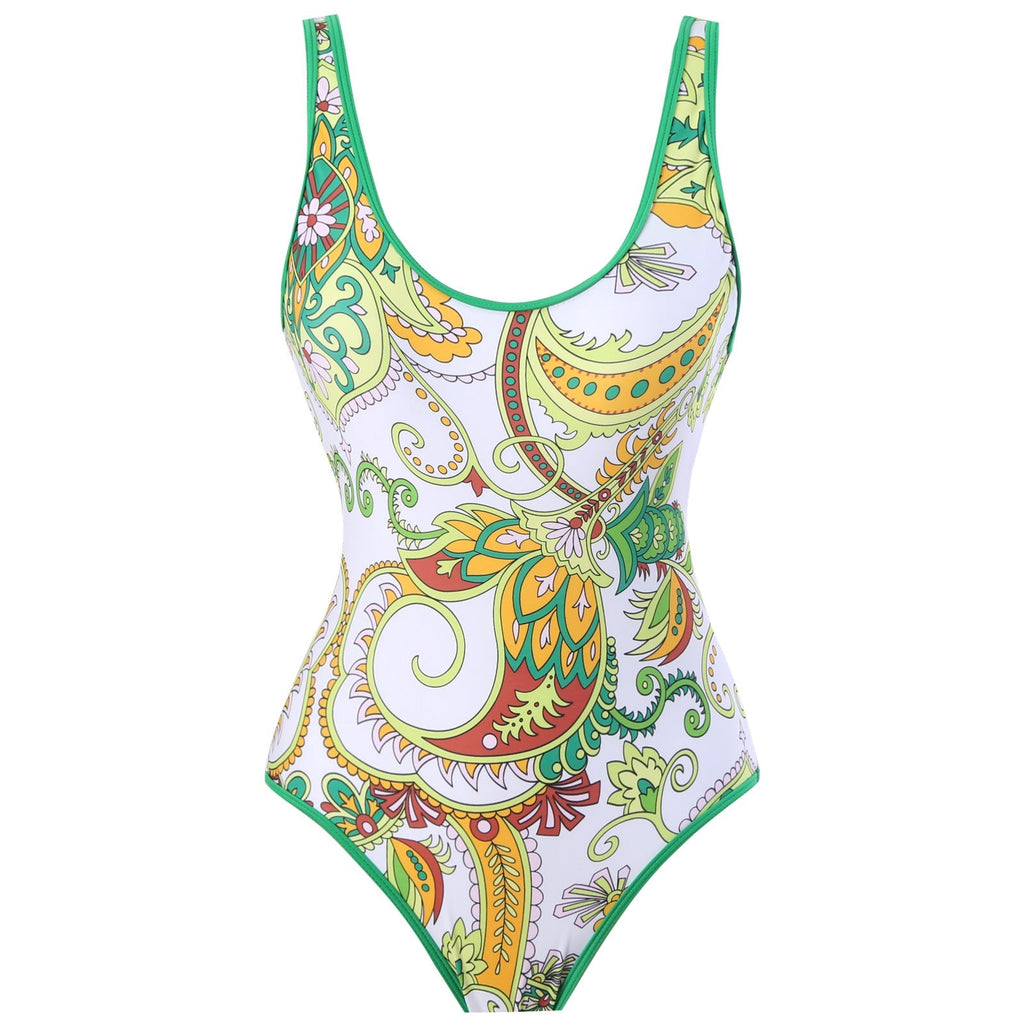 Flying Edge One Piece Women Swimwear Retro Cover Belly Slimming Swimsuit Chiffon Beach Dress Bella Mia