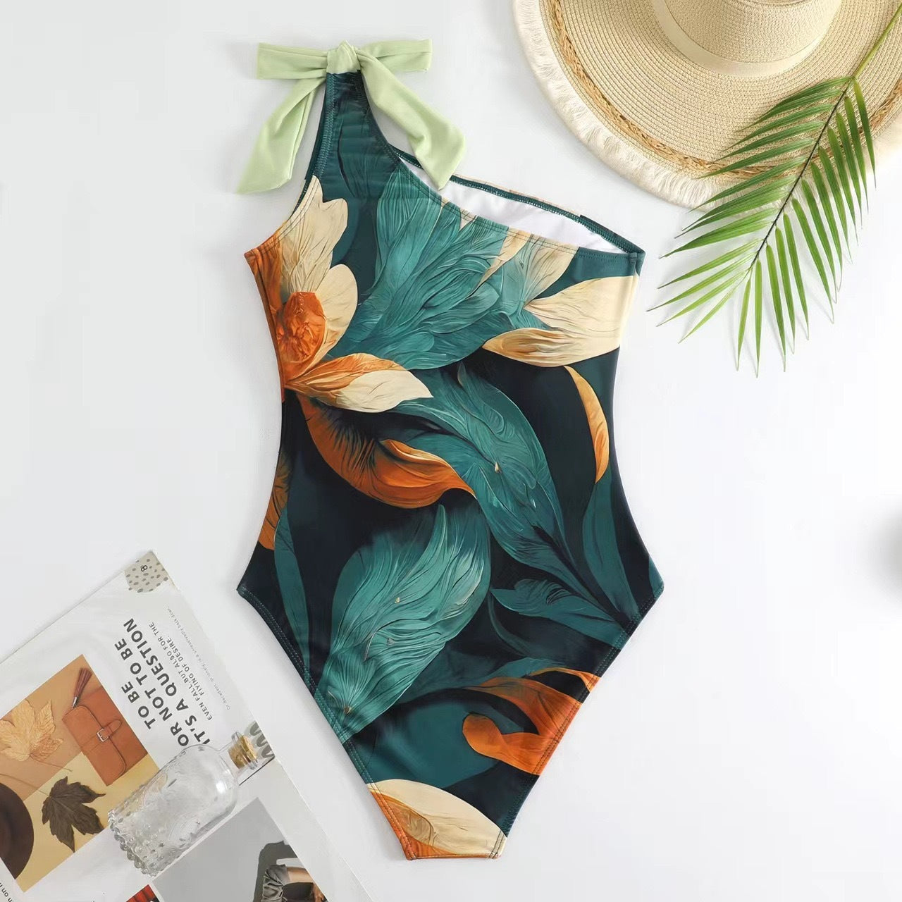 Swimsuit Digital Printing Long Skirt Sunscreen Swimsuit Women Bella Mia