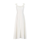 Fall Elegant Elegant Sweet Heavy Industry Three Dimensional Floral Long Patchwork Strap Dress for Women Bella Mia