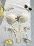 Beach Vacation Swimsuit Women Bikini Sexy Cutout Starfish Decoration Swimsuit Bikini
