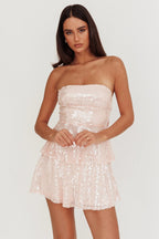 Dress Women Slim Fit Bandeau Sling Short Dress Niche Floral Dress Bella Mia