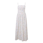 Women Clothing Summer Sexy French Pastoral Holiday Floral Strap Dress Maxi Dress for Women Bella Mia
