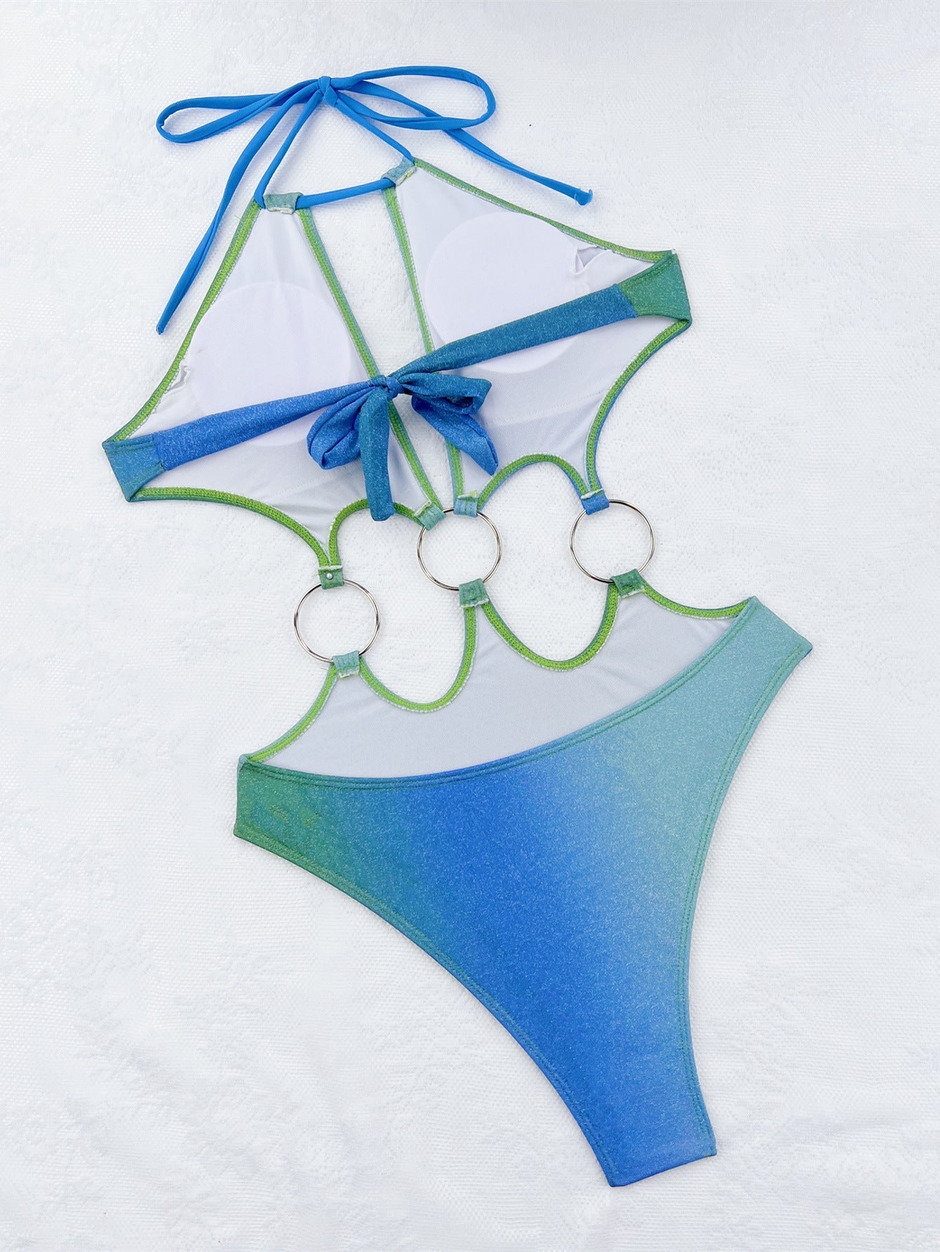 Bikini Double One Piece Swimsuit Sexy Bikini Swimsuit Women Backless Swimsuit Gradient Bikini Bella Mia