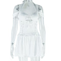 Women Clothing Solid Color Dress Sexy Slim Fit Halter Street Short Temperamental Dress Bella Mia