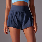 Cool Feeling Tennis Pants Waist Tight Slimming Leggings Running Fitness Pants Solid Color Skin Friendly Sports Yoga Shorts for Women Bella Mia