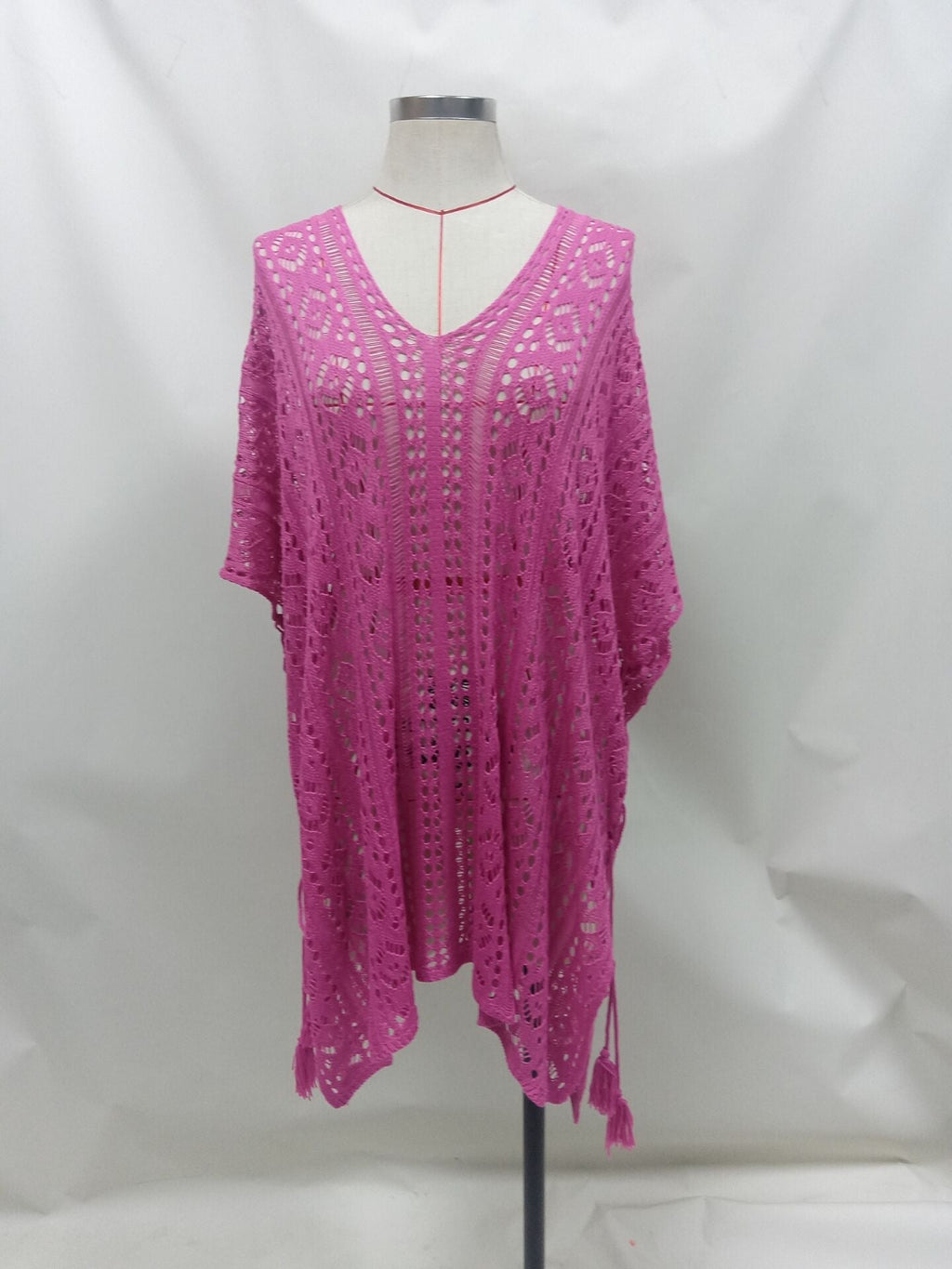 Summer Bikini Sun Protective Blouse Hollow Out Cutout Split Sexy Beach Dress for Women Crochet hook Crochet hook Crochet hook Bella Mia