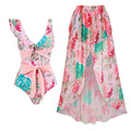 Siamese Conservative Flying Edge Covering Belly Thin Sexy Skirt Swimsuit Women Wrap Skirt Set Women Bella Mia