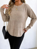 Women Autumn Winter Pullover Top Women Clothing Velvet Woven Sweater Casual Bottoming Shirt round Neck Sweater Bella Mia