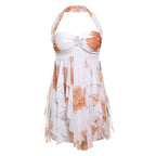 Summer Women Clothing Sexy Halter Backless Irregular Asymmetric Dress Short Dress Women Bella Mia