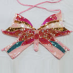 Sequined Performance Show Top Belly Dance Sequined Butterfly Bra DS Nightclub Stage Sequined Butterfly Top Bella Mia