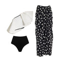 Simple Special Interest Split Swimsuit Women Polka Dot Skirt High Waist Bikini Bella Mia