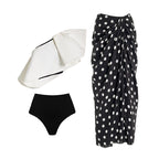 Simple Special Interest Split Swimsuit Women Polka Dot Skirt High Waist Bikini Bella Mia
