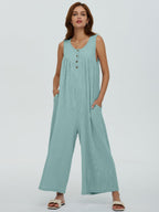 Autumn Winter Women Fresh Casual Women Pocket Jumpsuit Bella Mia
