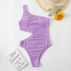 Swimsuit Wrinkle Champray Sexy Siamese One Shoulder Bikini Swimsuit Women Bikini Bella Mia