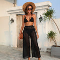 Ethnic Wide Leg Pants Women Summer Trousers Lace High Slit Wide Leg Pants Women High Waist Swimsuit Bella Mia