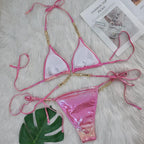 Crystal Diamond Bikini Sexy Bronzing Strap Women Split Swimsuit Swimsuit Bella Mia