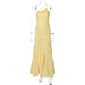 Sexy Hollow Out Cutout out Backless Stitching Tied One Shoulder Pleated Multi Layer Maxi Dress Women Bella Mia