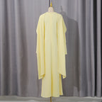 Elegant Solid Color Retro Heavy Industry Beautiful Pearl Shawl High Waist Dress Women Bella Mia