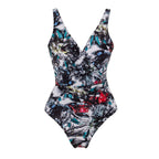 Siamese Conservative Cover Belly Backless Sexy plus Size Swimsuit Women Chiffon Beach Dress