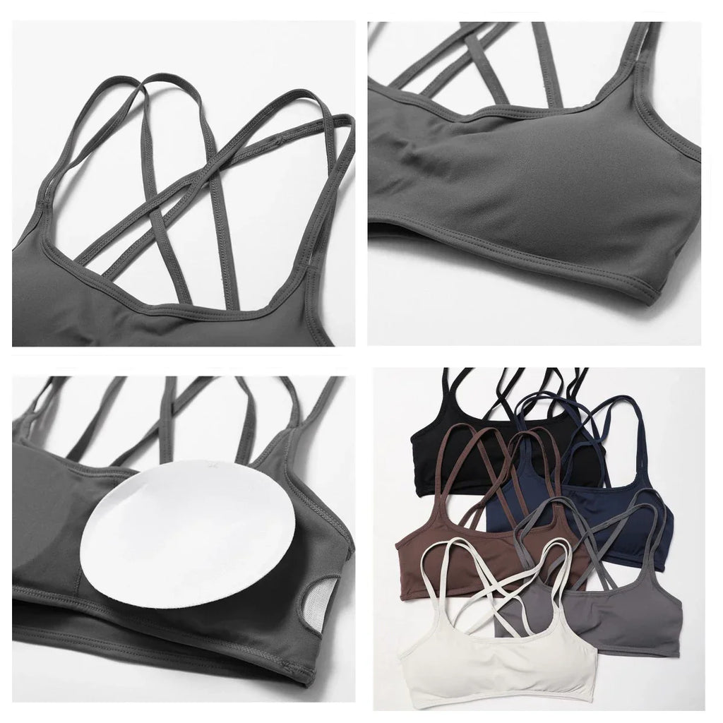 Yoga Lined Fitness Bra LUXLIFE BRANDS