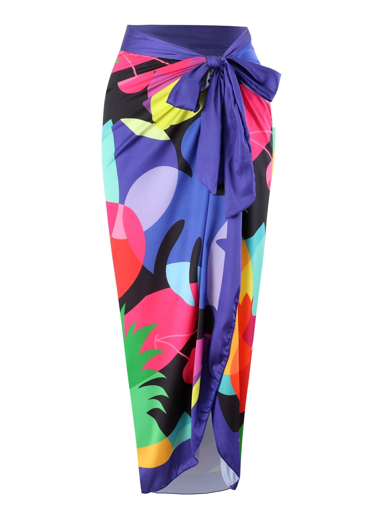 Two Piece Set Swimsuit Cross Belly Covering Printed Backless Sheath Dress Swimsuit Bella Mia