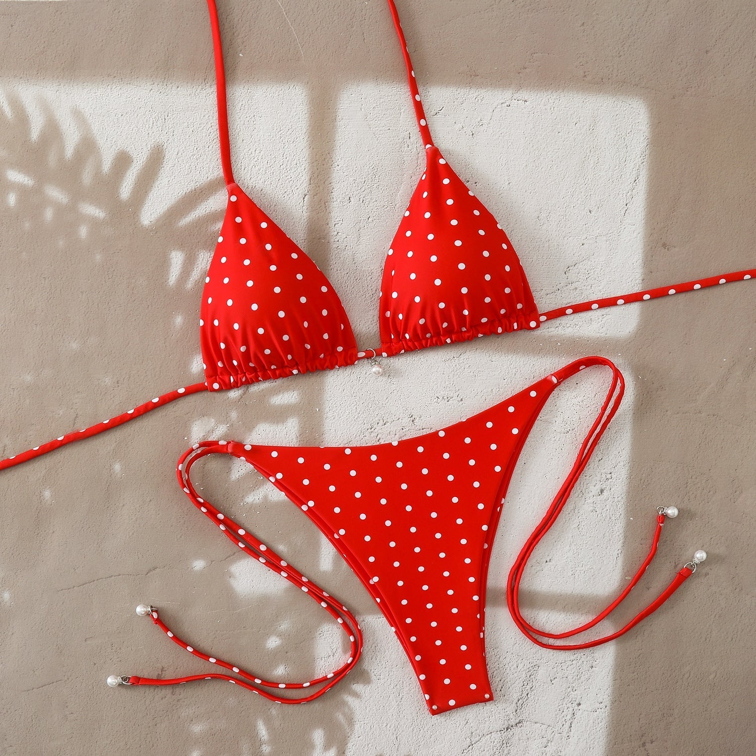 Swimwear Women Split Tight Dot Sexy Bikini Triangle Printed Swimsuit Bella Mia