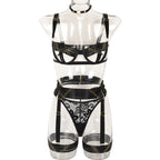 Sexy Four Piece Set Complex Heavy Craft Multi Strap Ornament Stitching Underwear Bella Mia
