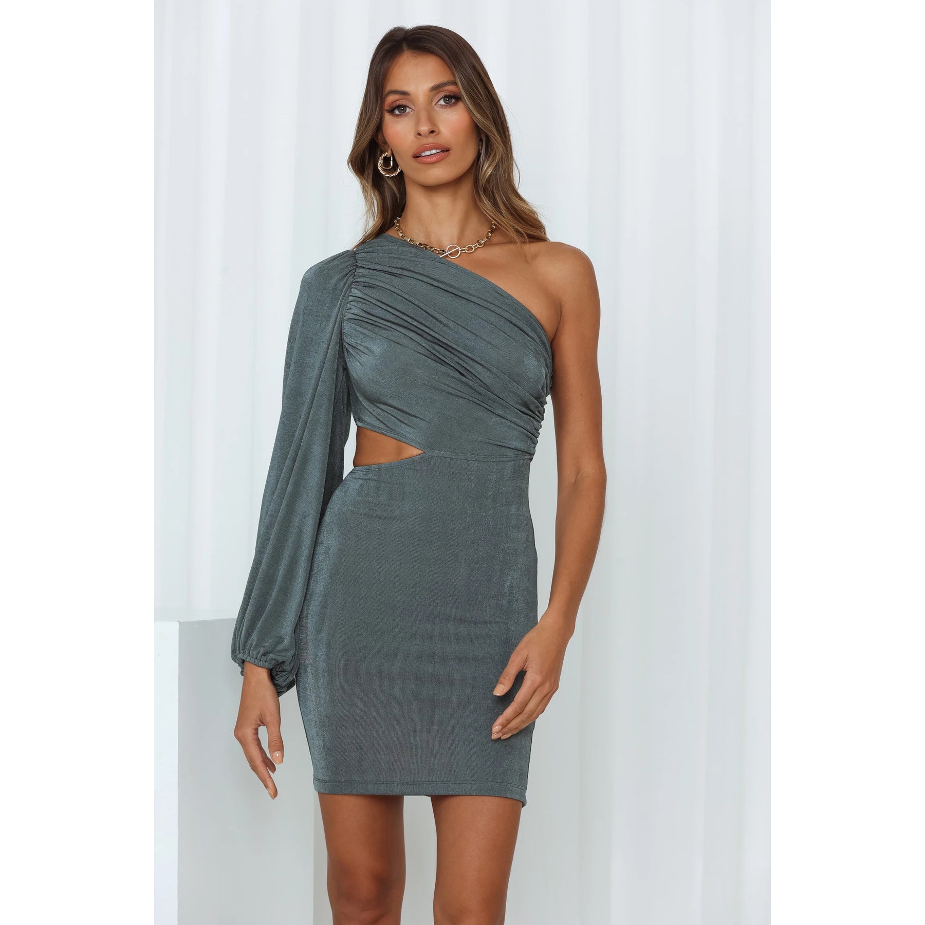 Personalized Sexy Trendy Spring Summer Off The Shoulder High Elastic Off Shoulder Short Dress Bella Mia