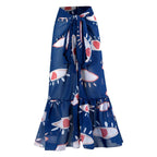 One Piece Swimsuit Women Skinny Slimming Retro Tied Swimsuit Suit Chiffon Dress Bella Mia