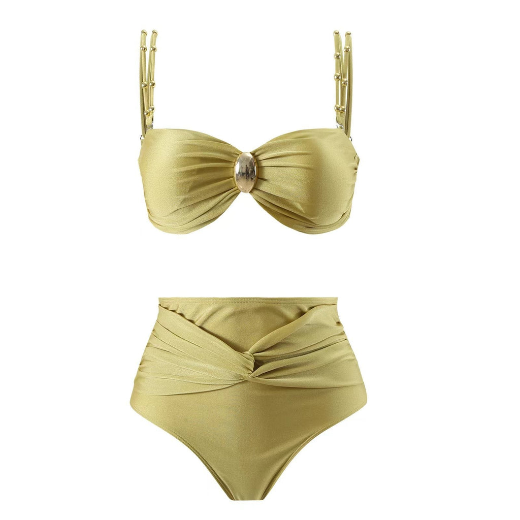 Split Three Piece Bikini Swimsuit Women Slimming Swimsuit Outfit Nylon Skirt Bella Mia