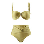 Split Three Piece Bikini Swimsuit Women Slimming Swimsuit Outfit Nylon Skirt Bella Mia