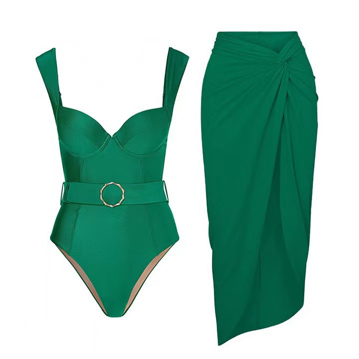 One Piece Swimsuit Sexy Vacation Beach Suit Skirt Swimsuit Bella Mia