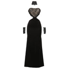 Autumn Winter Women Clothing Sexy Slim Fit Backless Lace Stitching Tube Top Dress Bella Mia