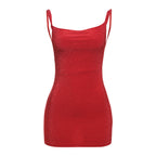 Autumn Winter Women Clothing Sexy Lacing Backless Solid Color Ruffle Hip Slim Fit Dress Bella Mia