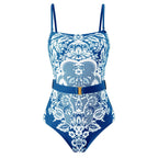 Push Up Belly Covering Sexy High Waist Bikini Split Swimsuit Set Chiffon Dress Bella Mia