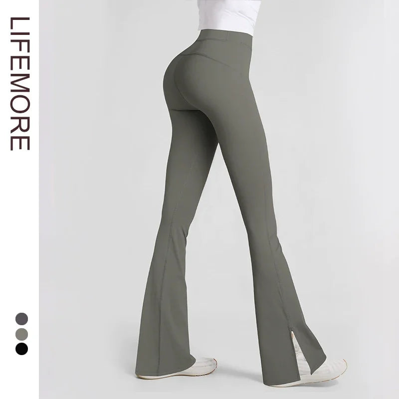 High Waist Flared Yoga Pants Luxlife Brands