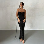 Women Sexy Dress Sexy Backless Pleated Dress Evening Dress Sleeveless Strap Dress for Women Bella Mia