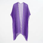 Pearl Breasted Solid Color Blouse Beach Dress Sunscreen Sexy Shawl Blouse Seaside Vacation Cardigan Bella Mia