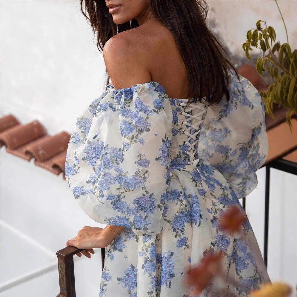 Tube Top Sexy Long Evening Dress Suspenders High End Split Elegant Dress Bella Mia