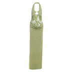 Spring Women Clothing Sexy Halter Cut out Slim Hip Fold Dress Bella Mia