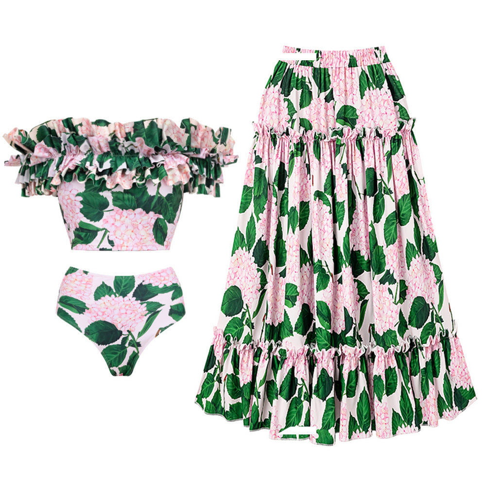Printed One Piece Swimsuit Women Vacation Swimsuit Bikini Bella Mia