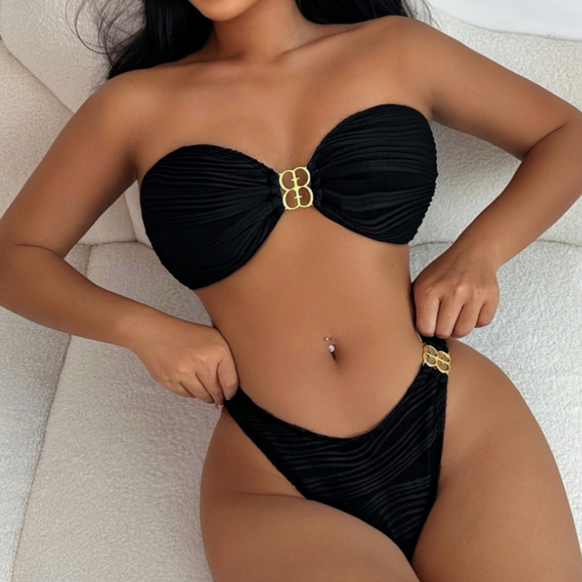 Tube Top Sexy Swimsuit Split Tether Design, Swimsuit Bella Mia