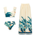 Bikini Fresh Printed High Waist Split Swimsuit Women Bella Mia