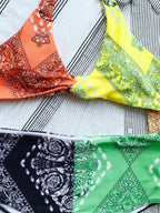 Bikini Double Bikini Print Stitching Swimsuit Swimsuit Strap Knotted Swimsuit Women Bikini Bella Mia