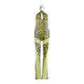 Spring Women Clothing Sexy Backless Water Drop Collar Lace up Halterneck Micro Pull Long Conjoined Trousers Bella Mia